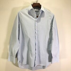 Charles Tyrwhitt Mens Classic Fit Dress Shirt Light Blue 16.5 36 Cotton Oxford